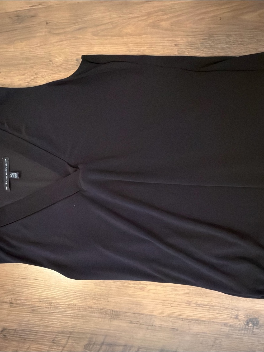 White House Black Market Black V-Neck Sleeveless Camisole